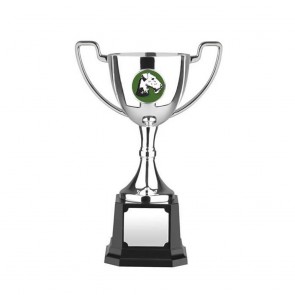 7 Inch Silver Finish Plain Handled Worldwide Trophy Cup