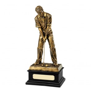 13 Inch Male Golfer Golf Resin Figure Award
