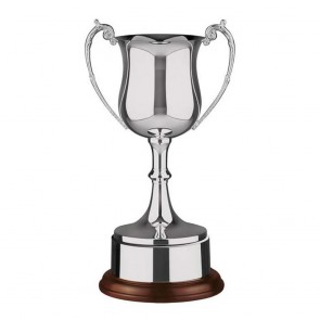 17 Inch Georgian Bowl & Wooden Base Hanover Trophy Cup