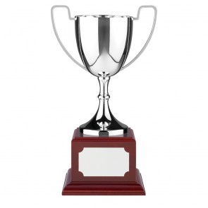 18 Inch Plain Handle & Mahogany Base Endurance Trophy Cup