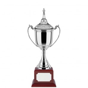 9 Inch Indented Rim & Short Stem Revolution Trophy Cup