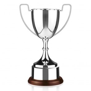 8 Inch Plain Handle & Rosewood Base Endurance Trophy Cup