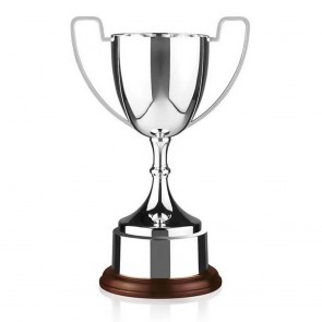10 Inch Plain Handle & Rosewood Base Endurance Trophy Cup