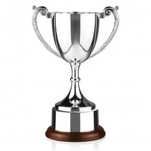 7 Inch Leaf Handle & Rosewood Base Endurance Trophy Cup