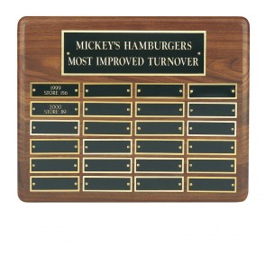 10 x 13 Inch Traditional American 24 Entry Victory Plaque