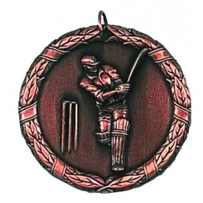 50mm Bronze Laurel Cricket Medal