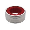 Silver Bottle Collar Red Velvet