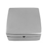 Sterling Silver Large Square Plain Pill Box