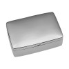 Sterling Silver Large Rectangular Plain Pill Box