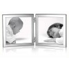 Flat Narrow Folded Double10x10cm Contemporary Photo Frame Wood Back