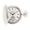 Sterling Silver Simple Swiss Unitas Movement Pocket Watch