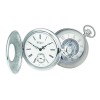Sterling Silver Swiss Unitas Movement Style Pocket Watch With Albert Chain