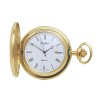 Gold Plated Quartz Pocket Watch And Chain