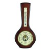 Bottle Shaped Veneered Barometer And Thermometer