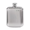 Pewter 11cl Plain Screw Top Flask