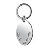 Sterling Silver Feature Hallmark Oblong Key Ring