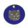 Dark Blue Cat Pet Tag