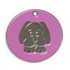 Pink Dog Dog Pet Tag