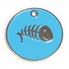 Light Blue Fish Cat Pet Tag