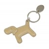 Tan Dog Key Ring