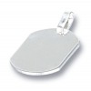 Sterling Silver Oval Tag