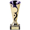 6 Inch Gold with Purple Conical Carnival Trophy Cup