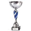 11 inch Blue Spiral Stem Saturn Trophy Cup