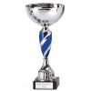 12 Inch Blue Spiral Stem Saturn Trophy Cup