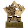 3 Inch Gold Mini Star Swimming Award