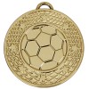 50mm Gold Detailed Border & Ball Football Target Medal