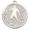45mm Silver Soccer Football Galaxy Medal