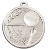 45mm Silver Ball & Net Netball Galaxy Medal