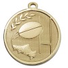 45mm Gold Goal Kick Rugby Galaxy Medal