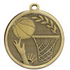 45mm Bronze Ball & Net Basketball Galaxy Medal