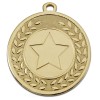 45mm Gold Wreath Star Galaxy Medal