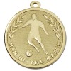 45mm Gold Soccer Man of the Match Football Galaxy Medal