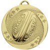 50mm Gold Detailed Ball Rugby Target Medal