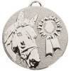 50mm Silver Horse & Rosette Horse Riding Target Medal