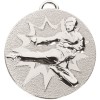50mm Silver Flying Kick Karate Target Medal
