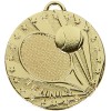 50mm Gold Racket & Ball Tennis Target Medal