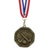 45mm Bronze Crossed Sticks Hockey Combo Medal