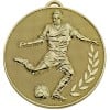 60mm Gold Striker Wreath Football Champion Medal