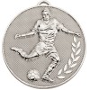 60mm Silver Striker Wreath Football Champion Medal