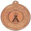 50mm Bronze Star Border Starburst Medal