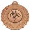 50mm Bronze Wreath Border Laurel Medal