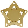 60mm Gold Mini Star Medal