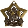 60mm Bronze Mini Star Hockey Medal