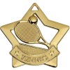60mm Gold Mini Star Tennis Medal
