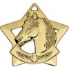 60mm Gold Mini Star Equestrian Medal