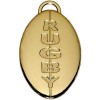 40mm Gold Rugby Ball Medal